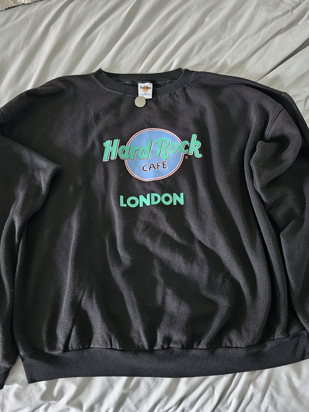 Vintage Hard Rock Cafe Black Crewneck Sweatshirt Size XL